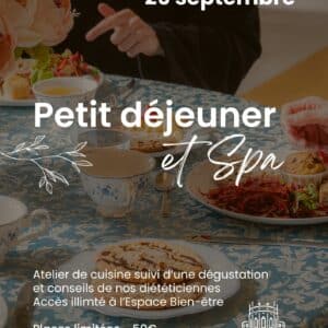 Atelier cuisine - Petit-déjeuner & Spa