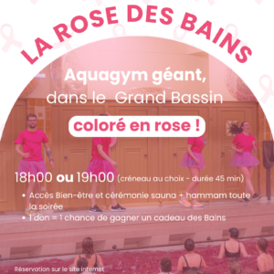 Bains Municipaux de Strasbourg Octobre rose Aquagym
